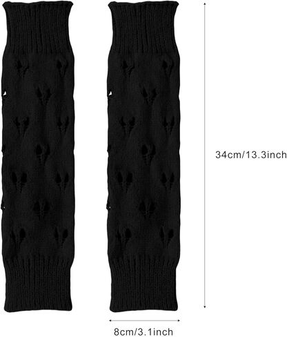 Fairy Grunge Gloves Accessories Fingerless Punk Ripped Long Sleeve Arm Warmers Emo Goth Gyaru Accessories Cottagecore in Saudi Arabia
