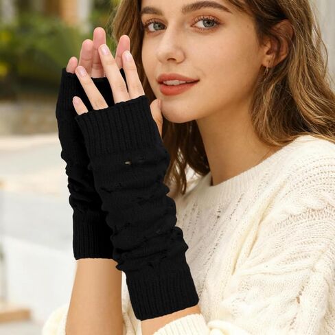 Fairy Grunge Gloves Accessories Fingerless Punk Ripped Long Sleeve Arm Warmers Emo Goth Gyaru Accessories Cottagecore in Saudi Arabia