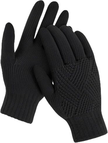 AURUZA Thermal Gloves for Women Touch Screen Knit Stretchy Gloves for Outdoor Activities Skiing Hiking Work and Running in Saudi Arabia