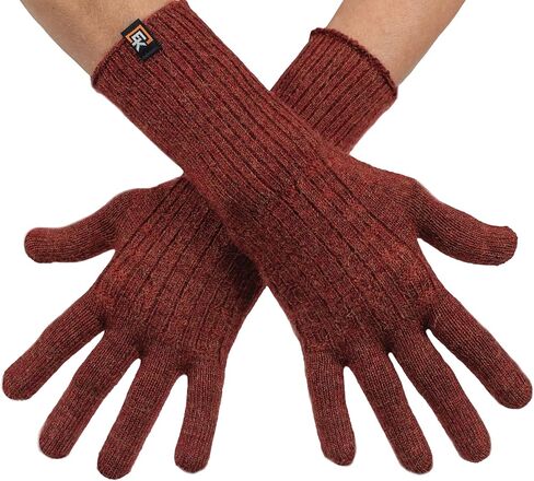 Evolution Knitwear Alpaca Cable Knit Gloves - Made in the USA - Super Soft Baby Alpaca - Small in Saudi Arabia
