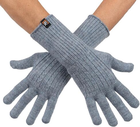 Evolution Knitwear Alpaca Cable Knit Gloves - Made in the USA - Super Soft Baby Alpaca - Small in Saudi Arabia