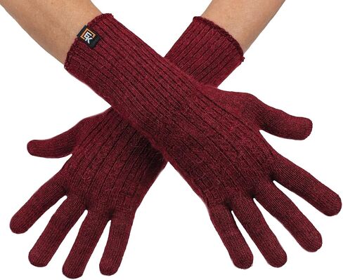 Evolution Knitwear Alpaca Cable Knit Gloves - Made in the USA - Super Soft Baby Alpaca - Small in Saudi Arabia