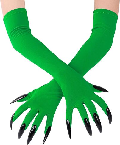 Long Finger Cat Paw Gloves Halloween Witch Gloves Cosplay Hand Accessories for Party, Haunted House, Stage Performance in Saudi Arabia