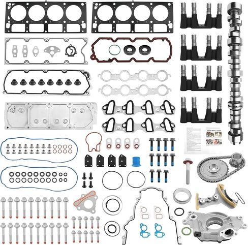 Complete Non AFM DOD Disable Kit, Compatible with 2007-2013 Chevy Silverado Tahoe Suburban Avalanche, GMC Sierra Yukon Envoy 5.3L Gen IV Truck/SUV Engines, with Camshaft, Active Fuel Management in Kuwait