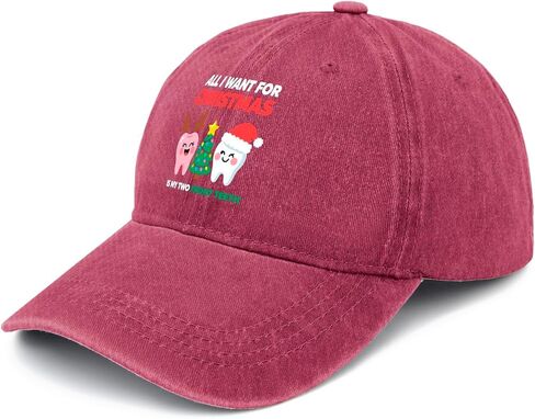 All I Wants for Christmas is My Two Front Teeth Hats Garde Caps for Grandma in Saudi Arabia