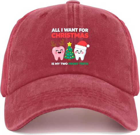 All I Wants for Christmas is My Two Front Teeth Hats Garde Caps for Grandma in Saudi Arabia