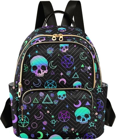 Goth Bats Backpack Purse For Women Lightweight Travel Shoulder Bag Daily Mini Backpack in Saudi Arabia
