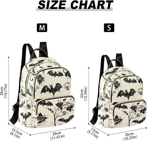 Goth Bats Backpack Purse For Women Lightweight Travel Shoulder Bag Daily Mini Backpack in Saudi Arabia