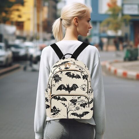 Goth Bats Backpack Purse For Women Lightweight Travel Shoulder Bag Daily Mini Backpack in Saudi Arabia