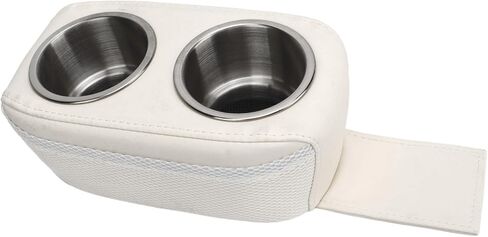 Pontoon Cup Holder Double Stainless Steel Cup Holder for Boat RV Car, Soft PVC and Sponge Portable Drink Bottle Holder, Car Drink Holder Pontoon Cup Holder 10.6 x 6.1 x 4.3in in Saudi Arabia