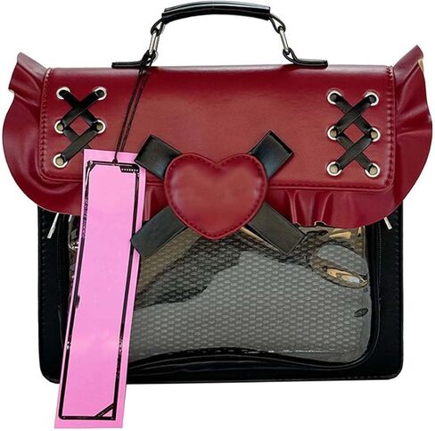 Y2k itabag حقيبة كتف متعددة الاستخدامات بعرض شارة على طراز JK حقيبة ظهر مناسبة للنساء in Kuwait
