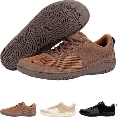 Hike Footwear Hike AltraPrime – Premium Leather & Pain-Free Barefoot Hiking Shoes, Hiking Boots for Women Men, Wide Toe Daily Wear Walking Shoes in Saudi Arabia