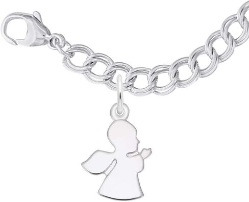 Sterling Silver Angel Charm and Bracelet Set in Saudi Arabia