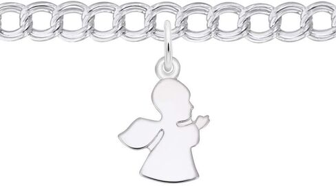 Sterling Silver Angel Charm and Bracelet Set in Saudi Arabia
