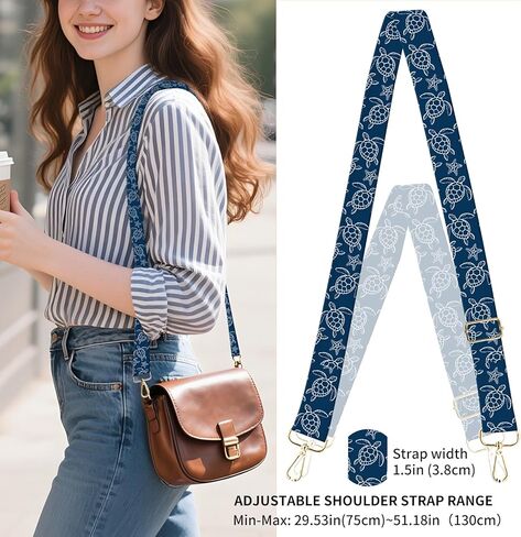 Purse Strap Replacement Crossbody 1.5" Wide Bag Strap, Adjustable Shoulder Straps for Women Handbags in Saudi Arabia