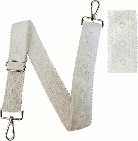 Crossbody Straps for Purses Gold Hardware Purse Strap Adjustable Replacement,Retro Lace Flowers for Shoulder Bags in Saudi Arabia