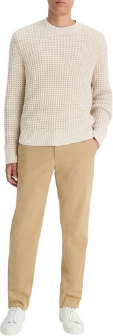 Vince Mens Macro Waffle L/S Crew, Pebble White, XX-Large in Saudi Arabia