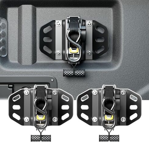 2pcs التعادل القابلة للسحب أسفل الأشرطة المتوافقة مع 2020-2025 Jeep Gladiator Retractable Rectraps Artraps for 2020 2021 2022 2023 2024 2025 Jeep Gladiator Accessories in Kuwait