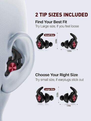 Motorcycle Ear Plugs with Lanyard, Wind Noise Reduction Keep Comms Clear & Comfy Under Helmet, 27dB Reusable Earplugs for Motorbike, Touring, Racing, Riding - 2 Sizes Hearing Protection in Saudi Arabia