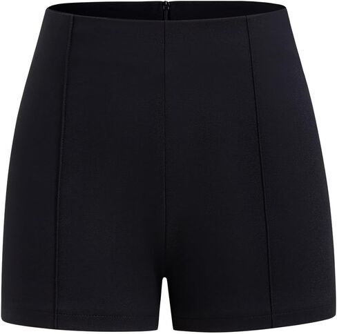 Women's High Waisted Straight Leg Skinny Shorts Dressy Casual Shorts Streetwear in Saudi Arabia