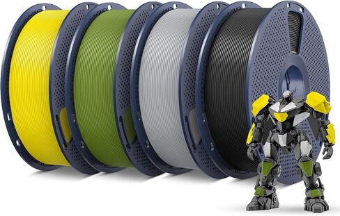 حزمة خيوط الطابعة ثلاثية الأبعاد SUNLU خيوط PETG متعددة الألوان 1.75 مم، مختومة بشكل فردي، 2 كجم إجمالاً، 0.25 كجم لكل بكرة، 8 عبوات، 8 ألوان، أسود + أبيض + أحمر + أصفر + وردي + أزرق + برتقالي + أخضر in Kuwait