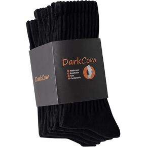 جوارب DarkCom مخططة، 5 أزواج بدون خياطة عند أصابع القدم للرجال والنساء، لون كريمي فاتح، راحة كاجوال in Kuwait