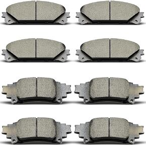 Front Rear Ceramic Disc Brake Pad Set Replacement for 2018-2022 Toyota Camry Hybrid/XLE/XSE,for 2019-2022 Rav4 Lexus ES350 ES250 UX200 UX250h in Kuwait