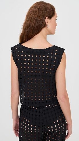 LE BOP Women's Eyelet Odette Top in Saudi Arabia