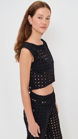 LE BOP Women's Eyelet Odette Top in Saudi Arabia