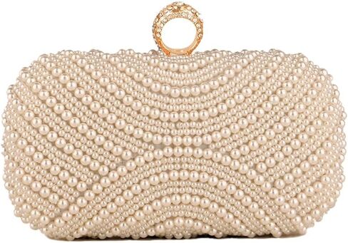 Pearl Clutch Purses for Women Party Wallet Handbag Evening Clutch Bag in Saudi Arabia