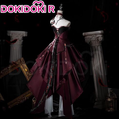 كيرا كيرا الحب والفضاء العميق الهاوية المسيطر البطلة أزياء تنكرية Doki-R Sylus MC أزياء تنكرية للهالوين فستان أحمر in Kuwait