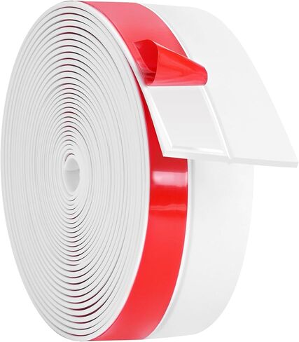 ToLanbbt Weather Stripping Silicone Door Seal Strip 2 in x 10 ft Door Draft Stopper Self Adhesive Door Draft Tape, Side & Bottom Gaps Insulation Strip for Glass Shower Door Sliding Door Window, Clear in Kuwait