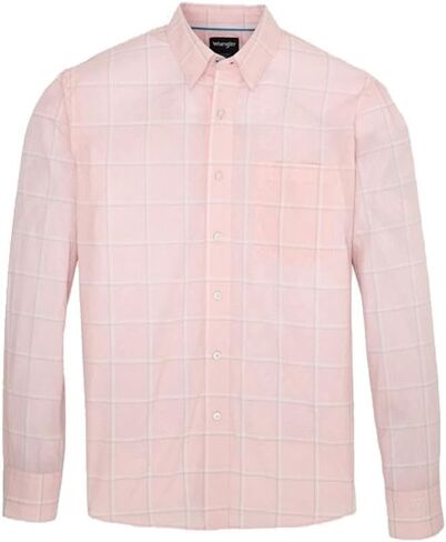 Wrangler Mens Cody Johnson Pink Long Sleeve Shirt in Saudi Arabia