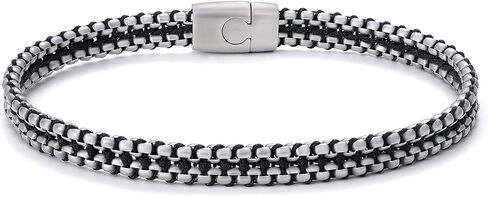 Braided Bracelet for Men, Stainless Steel Nylon Rope String Bracelets, Handmade Fashion Handmade Jewelry Gifts in Saudi Arabia