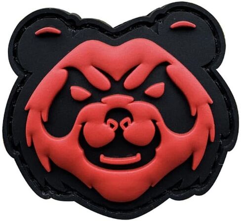 Smiling Panda Morale Badge PVC Patch Glow-in-The Dark PVC Armband (White（Luminous）) in Saudi Arabia