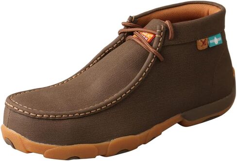 Twisted X Men's Work Chukka Driving Moc, Moc Toe Nano Toe, Chocolate, 13 M in Kuwait