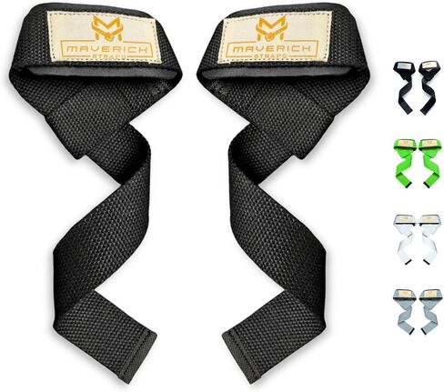 Padded Weight Lifting Wrist Straps for Weightlifting, Bodybuilding, Powerlifting, Strength Training, Pull-Ups & Deadlifts | Gym Accessories for Men and Women - Cotton in Saudi Arabia