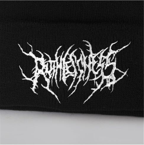 Gothic Beanies Hat for Women Men Y2k Emo Grunge Harajuku Punk Accessories Winter Warm Knitted Skull Cap Streetwear in Kuwait