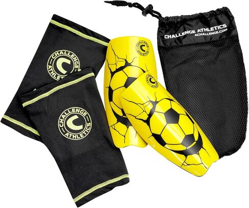 American Challenge Serie A Shin Guard with Compression Sleeve in Kuwait