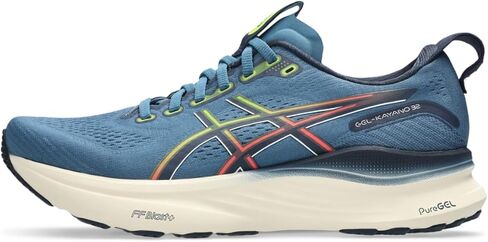 ASICS Men's Gel-Kayano 32 Running Shoes, 12.5, Winter SEA/Midnight in Saudi Arabia