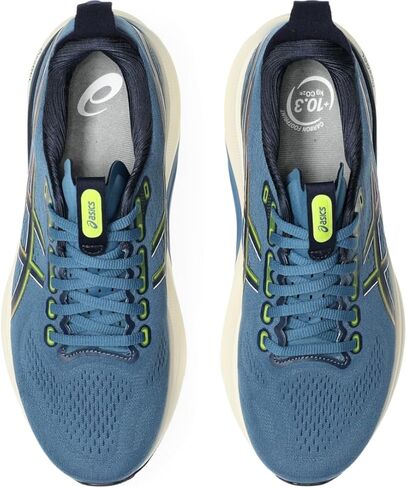 ASICS Men's Gel-Kayano 32 Running Shoes, 12.5, Winter SEA/Midnight in Saudi Arabia