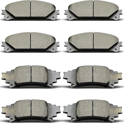 Front Rear Ceramic Disc Brake Pad Set Replacement for 2018-2022 Toyota Camry Hybrid/XLE/XSE,for 2019-2022 Rav4 Lexus ES350 ES250 UX200 UX250h in Kuwait