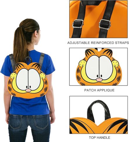 Garfield Character Head Orange 9" Adult Mini Novelty Backpack in Saudi Arabia