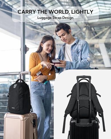 حقيبة ظهر كاجوال صغيرة للسفر من WATERFLY: 20 لتر للرجال والنساء للعمل اليومي EDC Daypack المشي لمسافات طويلة وصالة الألعاب الرياضية والتمرين باللون الأسود in Kuwait