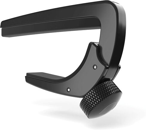 Planet Waves من D'Addario Planet Waves Guitar Capo - فنان NS - للقيثارات الكهربائية والصوتية المكونة من 6 أوتار - استخدام بيد واحدة - حامل اختيار متكامل - أسود in Saudi Arabia