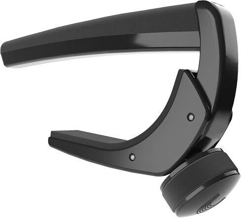 Planet Waves من D'Addario Planet Waves Guitar Capo - فنان NS - للقيثارات الكهربائية والصوتية المكونة من 6 أوتار - استخدام بيد واحدة - حامل اختيار متكامل - أسود in Saudi Arabia