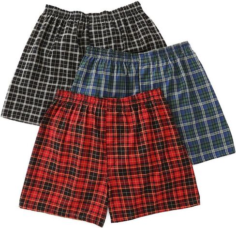 Men's Tartan Boxer, 3 Pack in Saudi Arabia
