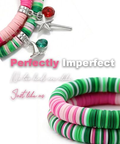 Wicked Bracelet- Pink and Green Witch Friendship Bracelets, Jewelry Gift for Fans Party Costume Accessories in Saudi Arabia