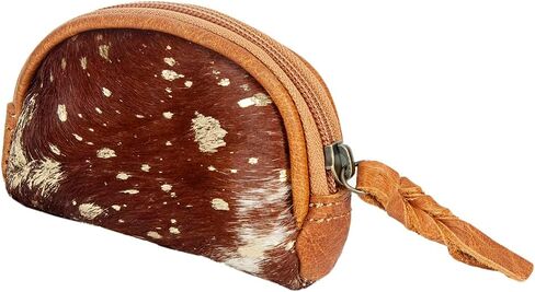 American Darling Coin Purse Hair on Genuine Leather Western Women Bag | Handbag Wristlet Travel Clutch in Saudi Arabia