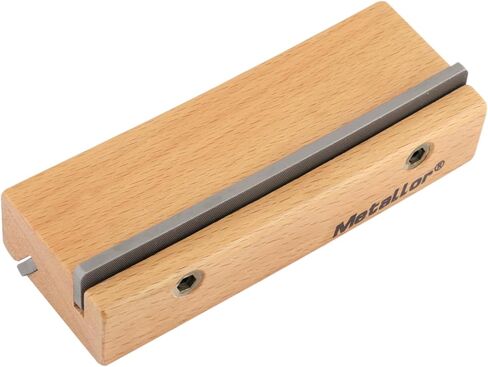 Metallor Guitar Fret Leveling File Wood Guitar Fingerboard Leveling Flat File for Fret Dressing Fret Sanding with Wood Handle Guitar Luthier Tools Repair Tools. in Kuwait